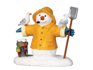 Lemax Fisherman Snowman